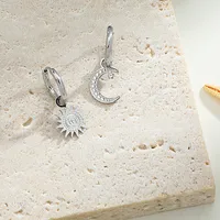 INS Style Geometric Patchwork Plating 304 Stainless Steel No Inlaid Earrings main image 3