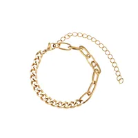 European And American New Fashion Simple Grinding Cross Stainless Steel Chain Bracelet Men And Women Jewelry Wholesale Foreign Trade Exclusive main image 5