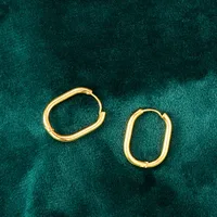 Fashion Heart Plating 304 Stainless Steel Titanium Steel No Inlaid 18K Gold Plated Earrings main image 1
