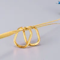 Fashion Heart Plating 304 Stainless Steel Titanium Steel No Inlaid 18K Gold Plated Earrings main image 2