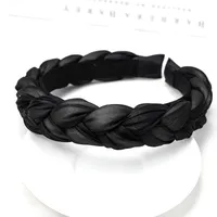 Solid Color Twist Braided Fashion Sponge Headband Wholesale Jewelry Nihaowholesale sku image 4