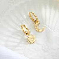 INS Style Geometric Patchwork Plating 304 Stainless Steel No Inlaid Earrings sku image 1