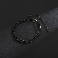 European And American New Fashion Simple Grinding Cross Stainless Steel Chain Bracelet Men And Women Jewelry Wholesale Foreign Trade Exclusive sku image 3