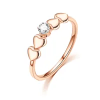 Wholesale Jewelry Lady Heart Stainless Steel Artificial Gemstones sku image 3