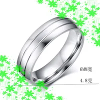 Wholesale Jewelry Stripe Inlaid Diamond Stainless Steel Ring Nihaowholesale main image 3