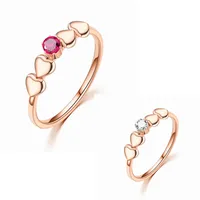 Wholesale Jewelry Lady Heart Stainless Steel Artificial Gemstones main image 1