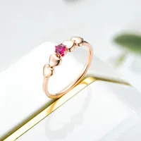 Wholesale Jewelry Lady Heart Stainless Steel Artificial Gemstones main image 2