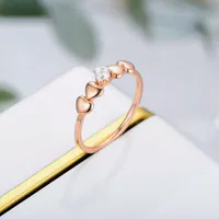 Wholesale Jewelry Lady Heart Stainless Steel Artificial Gemstones main image 3