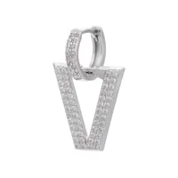 Wholesale Micro-studded Zircon Earrings Inverted Triangle Earrings Nihaowholesale main image 3