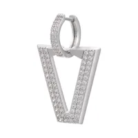 Wholesale Micro-studded Zircon Earrings Inverted Triangle Earrings Nihaowholesale sku image 4