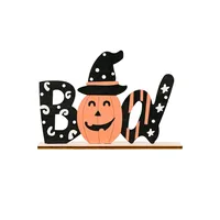 Wholesale Halloween Wooden Alphabet Decorations Nihaowholesale sku image 2