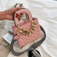 Thick Chain Rhombus Messenger Portable Square Bag Wholesale Nihaowholesale sku image 7