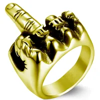 New Fashion Punk Lion Shape Ring Wholesale Nihaowholesale sku image 13