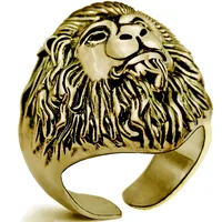 New Fashion Punk Lion Shape Ring Wholesale Nihaowholesale sku image 17