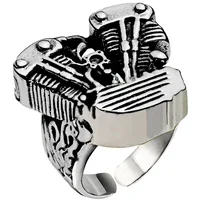 New Fashion Punk Lion Shape Ring Wholesale Nihaowholesale sku image 18