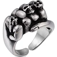 New Fashion Punk Lion Shape Ring Wholesale Nihaowholesale sku image 10