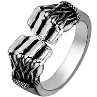 New Fashion Punk Lion Shape Ring Wholesale Nihaowholesale sku image 5