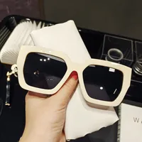 Simple Square Frosted Rough Frame Sunglasses Wholesale Nihaowholesale sku image 2