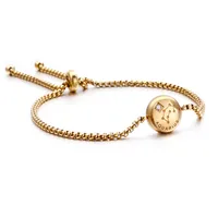 Constellation Titanium Steel 18K Gold Plated Bracelets In Bulk sku image 9