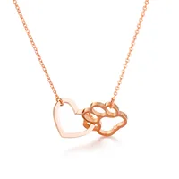 Titanium Steel 18K Gold Plated Fashion Plating Animal Necklace main image 5