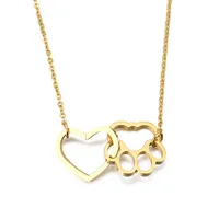 Titanium Steel 18K Gold Plated Fashion Plating Animal Necklace sku image 7