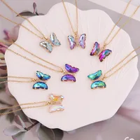 Fashion Butterfly Metal Plating Glass 18K Gold Plated Women'S main image 1