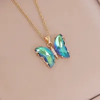 Fashion Butterfly Metal Plating Glass 18K Gold Plated Women'S main image 4