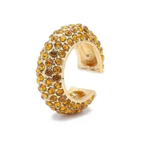 Wholesale Jewelry Fashion C Shape Alloy Artificial Gemstones Diamond Earrings main image 5