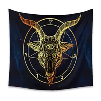 Fashion Black Cat Animal Tapestry Background Cloth Home Decoration Wholesale Nihaowholesale main image 5
