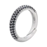 Simple Fashion Micro-inlaid  Multi-color Zircon Adjustable Copper Ring Wholesale Nihaowholesale sku image 12