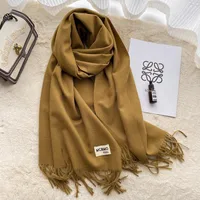 Soft Imitation Cashmere Scarf Women's Autumn And Winter Korean Style New Warm Couple Scarf Cold-proof Outer Long Shawl sku image 18