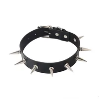 Fashion Heart Shape Pu Leather Women's Choker sku image 8