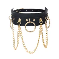 Fashion Heart Shape Pu Leather Women's Choker sku image 9