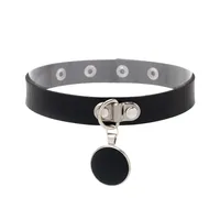 Fashion Heart Shape Pu Leather Women's Choker sku image 3