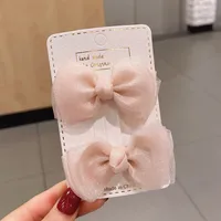 Korean Solid Color Bow Headdress Clip sku image 9