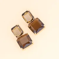 Lady Geometric No Inlaid Earrings Ear Studs sku image 8