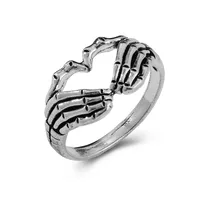 Retro Heart Gesture Skull Hand Ring Wholesale Nihaowholesale main image 5