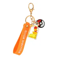 Cute Quicksand Little Yellow Duck Dinosaur Perfume Bottle Acrylic Keychain Wholesale Nihaowholesale main image 5