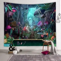 Vintage Scenery Painting Room Decoration Background Tapestry Wholesale Nihaowholesale main image 2