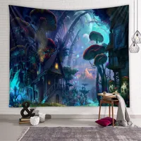 Vintage Scenery Painting Room Decoration Background Tapestry Wholesale Nihaowholesale main image 4