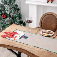 Christmas Snowman Linen Insulation Placemat Wholesale Nihaowholesale main image 3