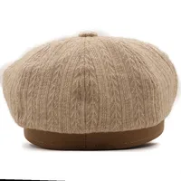 Pu Leather Fabric Octagonal Hat Wholesale Nihaowholesale main image 3