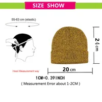 Korean Pure Color Curled Knitted Hat Wholesale Nihaowholesale main image 5