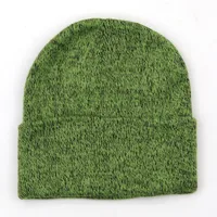Korean Pure Color Curled Knitted Hat Wholesale Nihaowholesale sku image 4