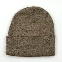 Korean Pure Color Curled Knitted Hat Wholesale Nihaowholesale sku image 6