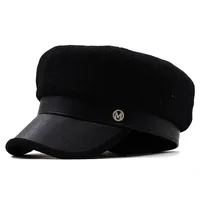 Pu Leather Fabric Octagonal Hat Wholesale Nihaowholesale sku image 3