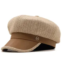 Pu Leather Fabric Octagonal Hat Wholesale Nihaowholesale sku image 1
