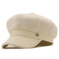 Pu Leather Fabric Octagonal Hat Wholesale Nihaowholesale sku image 2