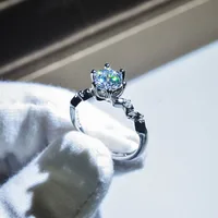 Luxurious Geometric Zircon Rings sku image 8