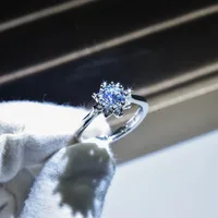 Luxurious Geometric Zircon Rings sku image 9
